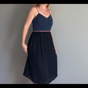 Fun party dress, blue/pink accent Pixley brand